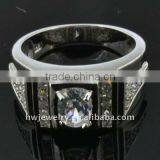 Brass CZ Stone Ring thumbnail-1