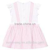New Arrival Kids Clothes Frocks Design 100% Cotton Pink Stripe Latest Children Girl Dress thumbnail-4
