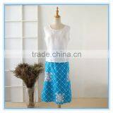 High Quality Embroidery Blue Color Fancy Designer Ladies Office Skirt Suits thumbnail-2