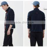 100% Cotton Cardigan Leisure Fashion Men's Wear Thin Sweater With Zip thumbnail-3