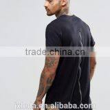 Factory Direct Sale Men Grey/white/black Summer Zip Back Plain Cerw Neck Short Sleeve Jersey T-shirt Custom thumbnail-5
