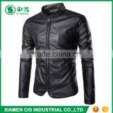 New Look Windproof Slim Fit Pure Color Turkey Mens PU Leather Jacket thumbnail-4