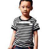 Byval Kids t Shirt Printing Custom Kids Clothing Tshirts Boys Short Sleeve Striped t Shirts Wholesale thumbnail-2
