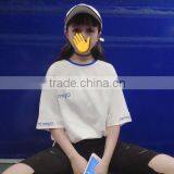 2017 Take the T-shirt Women Loose Simple Pure Color Casual With Short Sleeves thumbnail-3