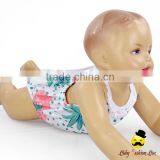 Summer Pineapple Printed Lace Halter Design Infant Baby Bodysuit Clothes Toddler Girl Jumpsuit Romper thumbnail-2