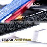 Official Genuine Sheepskin Flat Shoelaces Luxury Goatskin Shoes Strings Gold/Silver Metal Tips Boots Laces for Martin Boots thumbnail-4