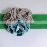 Flower Capitium for Baby Girls Fashion Blue and Gray Flower Good Decoration on Baby Head thumbnail-2