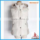 2015 White Womens Puffer Vest, Womens Waistcoat thumbnail-1