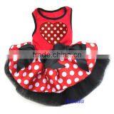 Valentine's Day Red Polka Dots Heart Party Dress Cat Pet Small Dog Clothes XS-L thumbnail-1