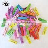 8 Colors Wood Clip Cute Fancy Paper Peggs Family Photo Pegs Zakka Official Clips thumbnail-1