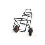 High Quality Shatterproof Double Wheels / Single Wheel Folding Fishing Tackle Hand Trolley