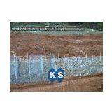 Stainless Steel Galvanized Hexagonal Wire Mesh Gabion Boxes , 0.5mm Thick PVC Coated