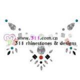 311 Iron on Acrylic Stone Hot-fix Heat Transfer Rhinestone Motif Design 2