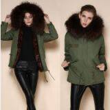 Winter Women Faux Fur Coat Black Coffee Women Coat