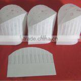 Disposable Paper Fabric Chef's Hat Pleated With Adjustable Adhesive Strap thumbnail-1