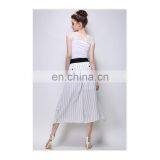 New Fashion Dress Temperament Strip Pattern Empire Loose Pants for Women Wear thumbnail-5
