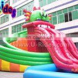 Colorful Monster Style 20 m Long Inflatable Water Park With Slide And Pool thumbnail-3