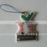 Custom Full Color Logo Print Pvc+flocking Cloth Cellphone Screen Cleaner