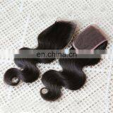 Natural Body Wave Cheap Virgin Peruvian Human Hair Bundles With Lace Closure Dropship Remy Lace Front Closure With Baby Hair thumbnail-2