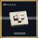 2016 Fashion Design Square Metal Turn Lock for Bags Factory thumbnail-1