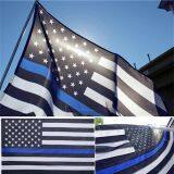 Cheap Flag Factory Wholesale 3x5 Ft Stock Black White Blue Stripes American Flags thumbnail-4