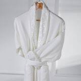 Eliya China factory custom cotton white shawl collar hotel bathrobe