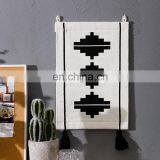 Custom Indoor Home Decor Cotton Thread Woven Geometric Pattern Printing Wall Hanging Tapestry With Hand-knotted Tassels thumbnail-7