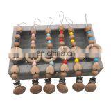 Food Grade Silicon Beads Wooden Pacifier Clips Soother Chain For Babies thumbnail-2