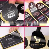 high quality fine and smooth self-adhesive coated paper label stickers with any logo