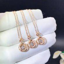 18K Rose Gold Bespoke Wedding Diamond Necklace Diamond Ring Bare Diamond Ring Jewelry Custom Diamond Pendant for Women thumbnail-3