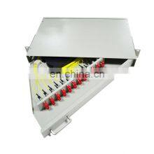 FTTH 12-24 Port ST/SC/FC/LC Rack Mount Splicing Fiber Optic Patch Panel/Termination Box/ODF