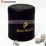 2015 Summer New Products High Luxury Mini Leather Dice Cup thumbnail-5