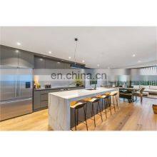 Modern MDF Flat Pack Plywood Kitchen Cabinets With Island in Foshan thumbnail-1