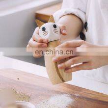2021 Best Quality Custom Logo New Design Mini Acacia Wooden Salt Pepper Grinders thumbnail-2