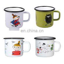 Customized 7cm White Steel Enamel Measuring Cup thumbnail-1