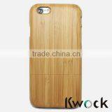 Flat Bamboo Custom Engraved Real Wood Case Cover for Mobile phone