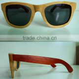 custom wooden frame sunglasses 2015 fashion polarized aviator neon wood sunglasses China manufacturer with FDA