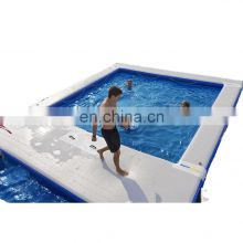 Drop Stitch Floating Sundeck  Swim pool Platform Swimming Pool With Net