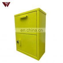 металлическая почтовая ящик и стойка, металлическая почтовая ящик для стены