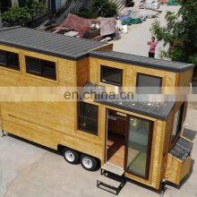 Tiny House On Wheel Modern Prefab Caravan Small Prefabricated 20ft Home Trailer House Rent thumbnail-5