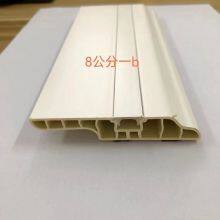 12cm Wood Plastic Baseboard PVC Baseboard Corner Line Bamboo Wood Fiber Corner Line Waterproof Baseboard Wood Grain Black and White Grey Baseboard Line 150mm thumbnail-2