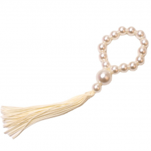 Pearl Beaded Napkin Rings With Tassel Style For Wedding Party thumbnail-3