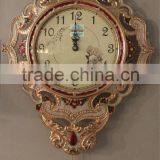 Vintage European Luxury Aluminum Alloy Home Decorative Wall Clock Quality Choice