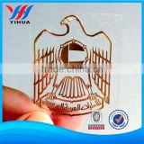 0.5mm thickness fashion metal label with plating craft