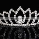 Handmade Luxury Wedding Rhinestone Bridal Crystal Tiara Bridal Crown thumbnail-5