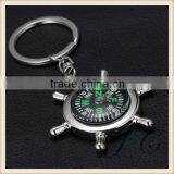 2015 Hot Sale High Quality Zinc Alloy Compass Keychain With OEM Logo
