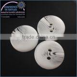 White Plastic Button