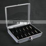 C67 ANPHY 12 Unit Watch Display Case Aluminium Watch Box Flannelette Quality Choice thumbnail-5