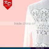 Latest Lace Hollow Floral Pattern Ladies Tops for Leggings thumbnail-6