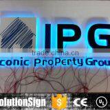 Stainless Steel Border Acrylic Led Sign Advertising Board thumbnail-1